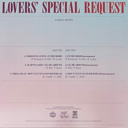 Christine Lewin / Marvin James / Tricia Dean : Lovers' Special Request (12")