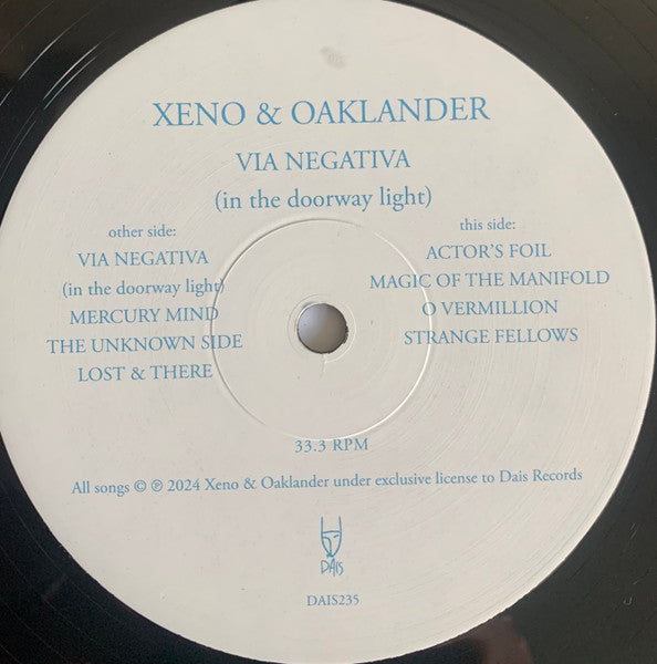 Xeno And Oaklander : Via Negativa (In The Doorway Light) (LP, Album)