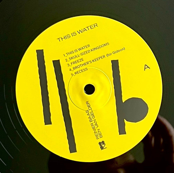 Reinier Baas, Ben Van Gelder : This Is Water (LP, Album)