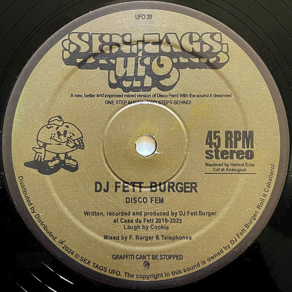 DJ Fett Burger & DJ Grillo Wiener : Disco Fem / Disco Sex (12")