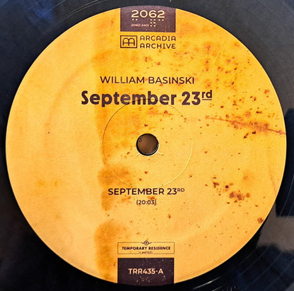 William Basinski : September 23rd (LP, Album, Ltd, Dar)