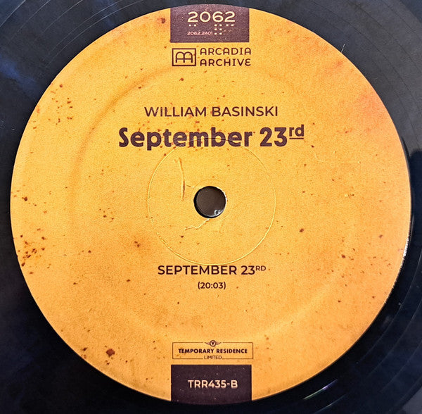 William Basinski : September 23rd (LP, Album, Ltd, Dar)