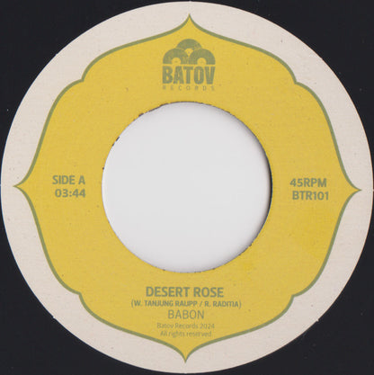 Babon – Desert Rose / TNT (7", Batov Records, 2024) Back Cover