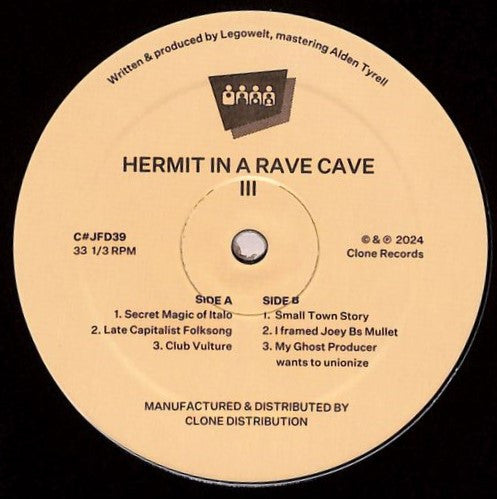 Hermit In A Rave Cave : Hermit In A Rave Cave III (12")