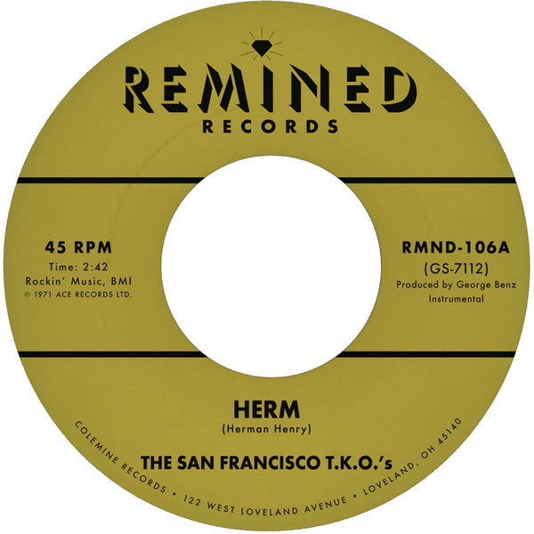 San Francisco T.K.O.'s : Herm / Ooh Baby Baby (7", Single, RE)