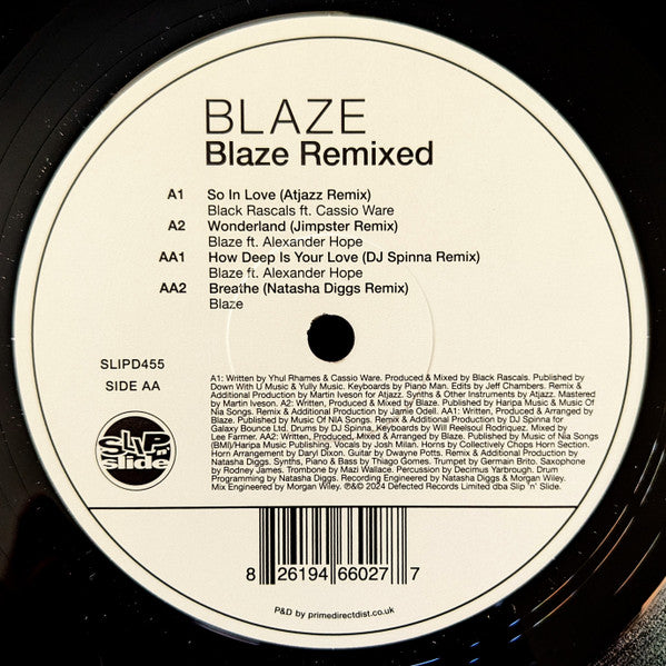 Blaze : Blaze Remixed (12")