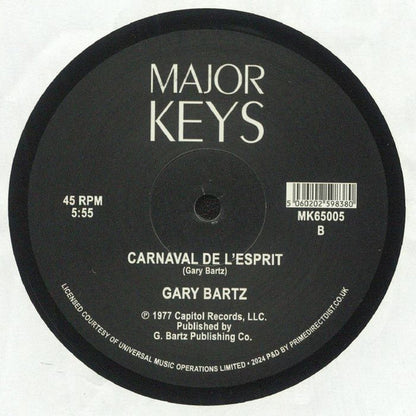 Gary Bartz – Music Is My Sanctuary / Carnaval De L'Esprit (12", Major Keys, 2024) Back Cover