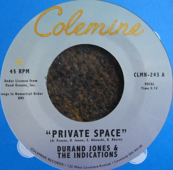 Durand Jones & The Indications : Private Space (7", Single)