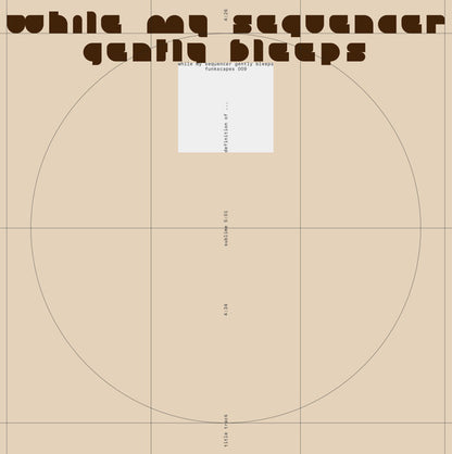 While My Sequencer Gently Bleeps – Definition Of ... (12", funkscapes, 2024) Front Cover
