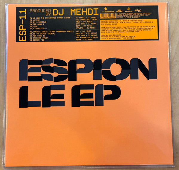 DJ Mehdi : Espion Le EP (LP, Album, EP, Ltd, RE, Cry)