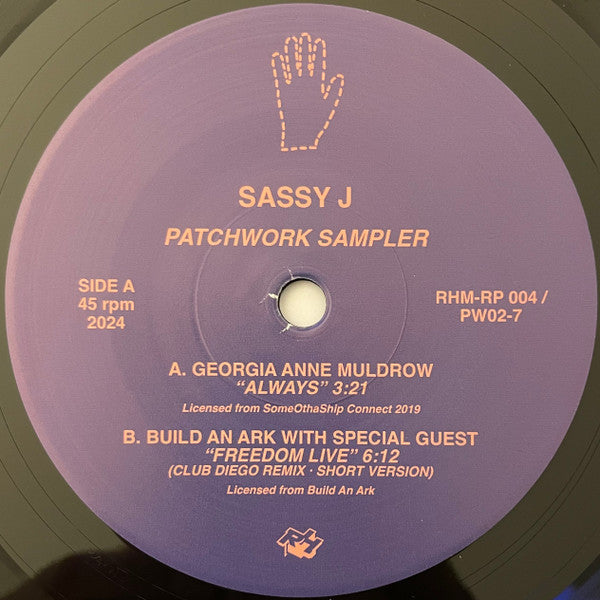 Sassy J : Patchwork Sampler (7", Ltd, Smplr)