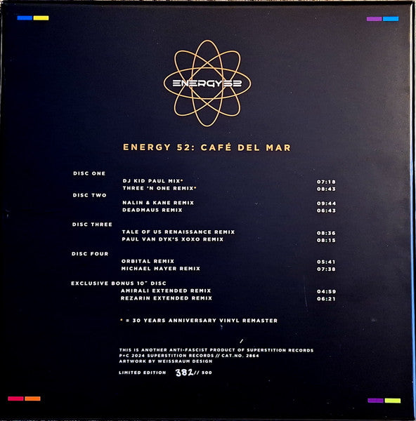 Energy 52 : Café Del Mar (30 Years Anniversary Edition) (4x12", RE, RM + 10" + Box, Comp, Ltd, Num)