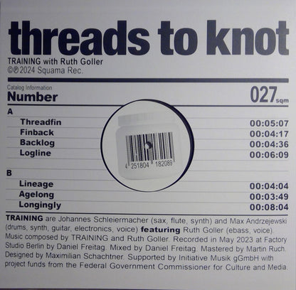 Training with  Ruth Goller : threads to knot (LP, Album)