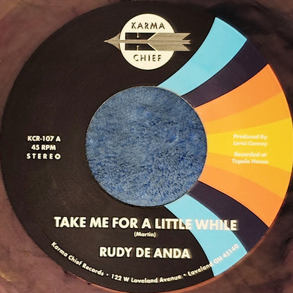 Rudy De Anda : Take Me For A Little While (7", Ltd, Ran)