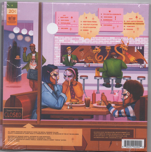 MF Doom – MM..Food (CD, Rhymesayers Entertainment, 2024) Back Cover