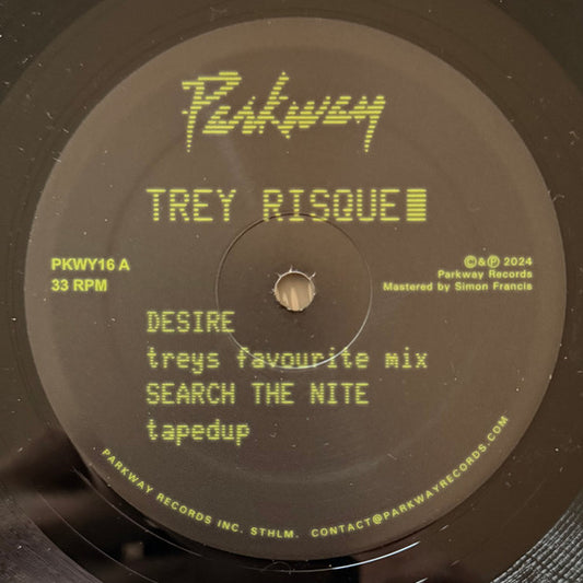 Trey Risqué – Desire (12", Parkway Records, 2024) Front Cover