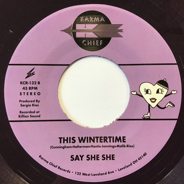 Say She She : Purple Snowflakes (7", Single, Pur)