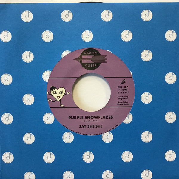 Say She She : Purple Snowflakes (7", Single, Pur)