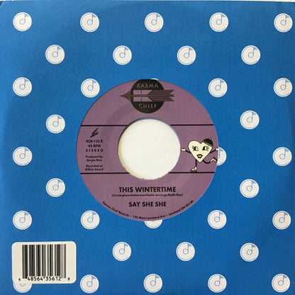 Say She She : Purple Snowflakes (7", Single, Pur)