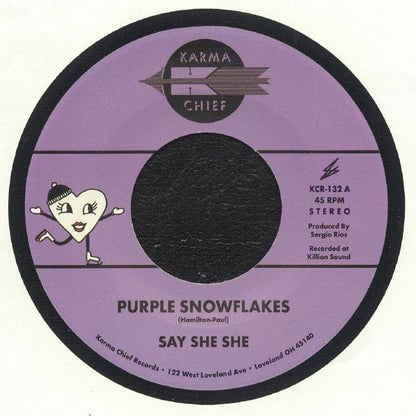 Say She She : Purple Snowflakes (7", Single)