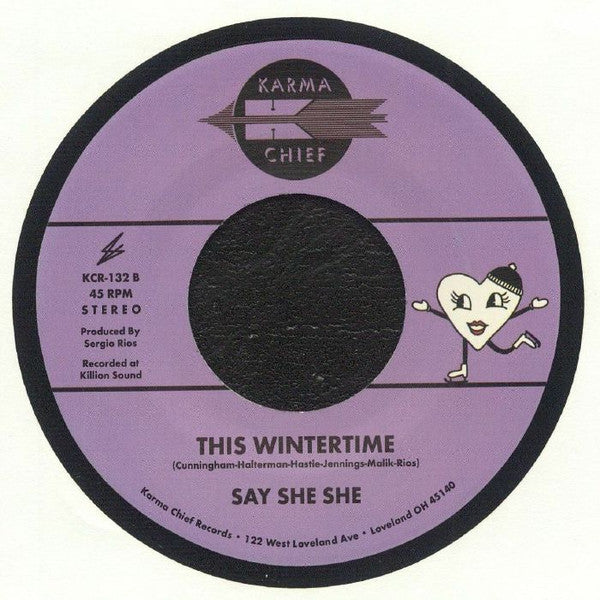 Say She She : Purple Snowflakes (7", Single)