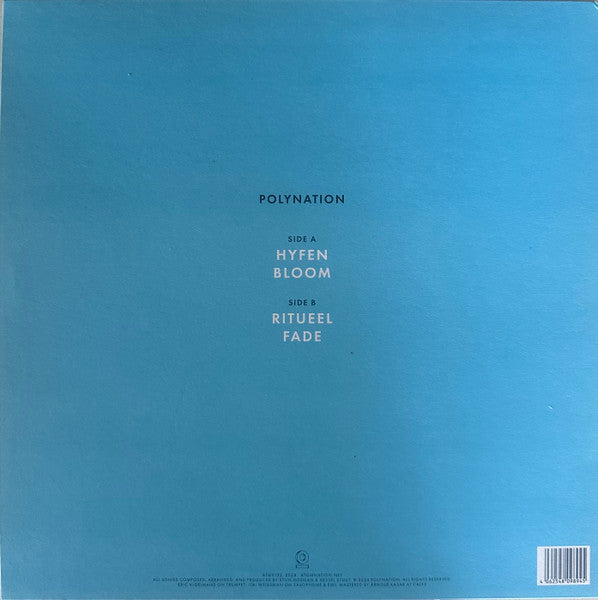 Polynation – Bloom (12", Transparent Blue, Atomnation, 2025) Back Cover