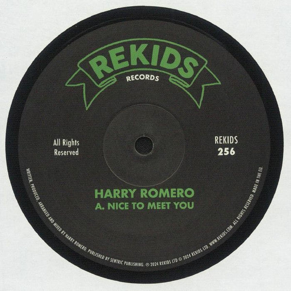 Harry Romero* : Nice To Meet You (12")
