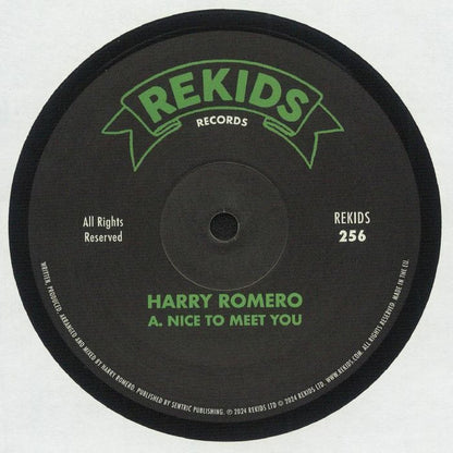 Harry Romero* : Nice To Meet You (12")