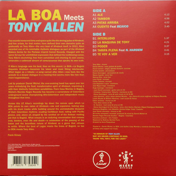 La Boa (2) Meets Tony Allen : La Boa Meets Tony Allen (LP, Album)