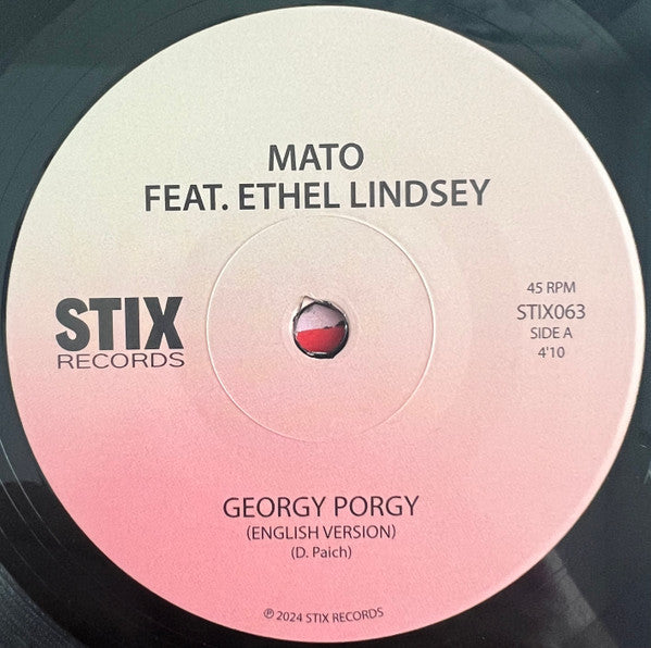 Mato Ethel Lindsey – Georgy Porgy (7", Stix, 2025) Image 3