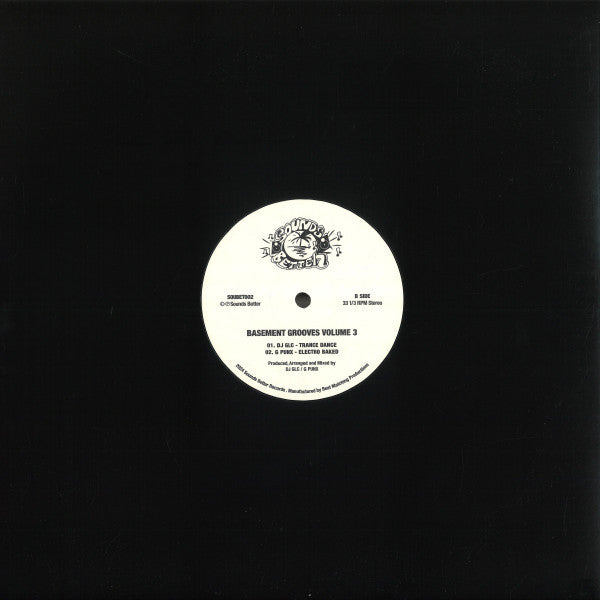 Pop Panic Aut Zebel Dj GLC G Punx – Basement Grooves Vol. 3 (12", Sounds Better, 2025) Front Cover