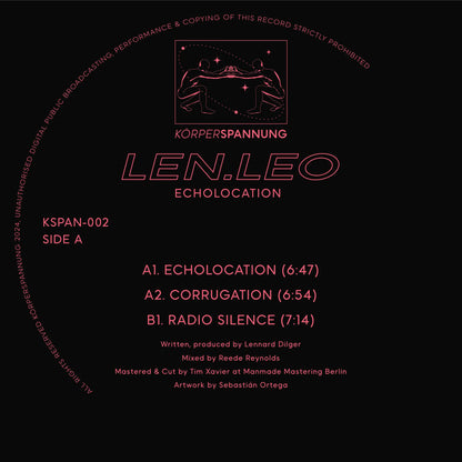 Len.Leo – Echolocation (12", Körperspannung, 2025) Back Cover