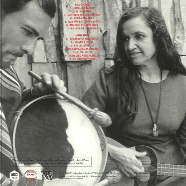 Violeta Parra – Las Últimas Composiciones De Violeta Parra (LP, RCA Victor, 2025) Back Cover