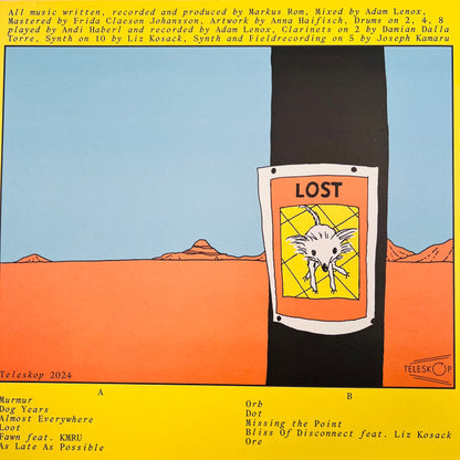 Oh No Noh – As Late As Possible (LP, Teleskop Musikproduktion, 2025) Back Cover