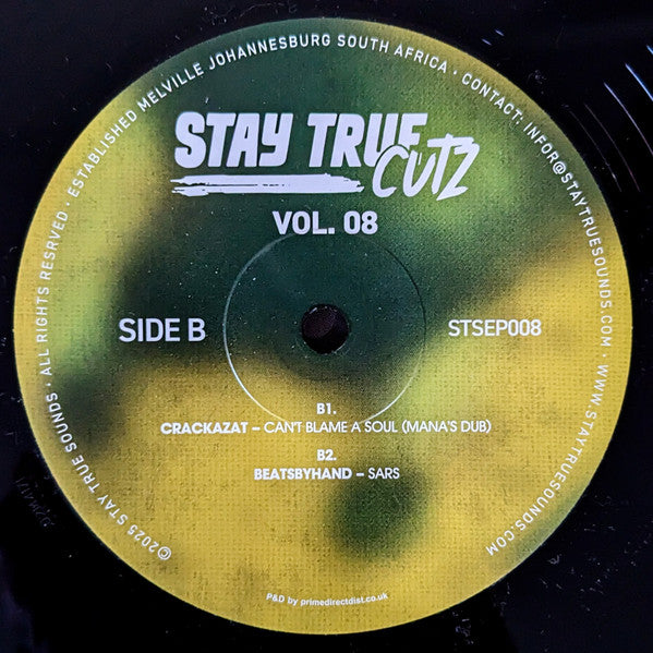 Various – Stay True Cutz Vol. 08 (12", Stay True Sounds, 2025) Back Cover