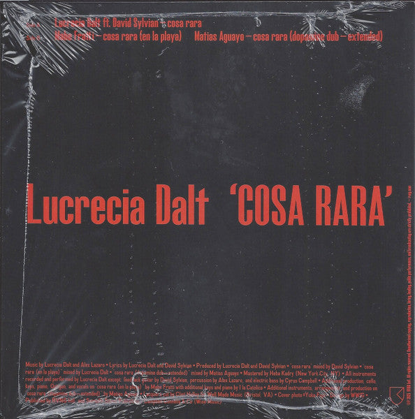 Lucrecia Dalt : Cosa Rara (7", Single, Ltd)
