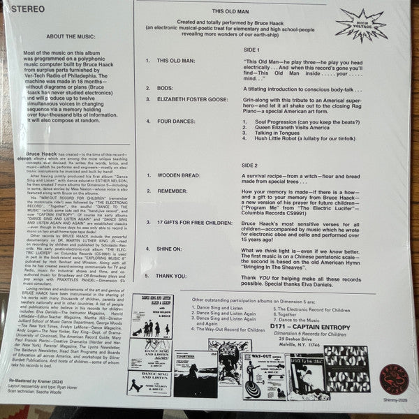 Bruce Haack : This Old Man (LP, Album, Ltd, RE, RM, Cle)