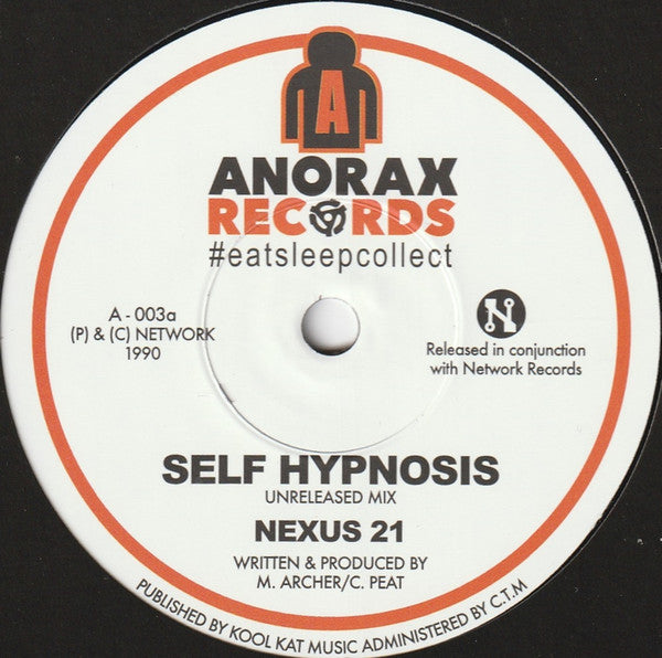 Nexus 21 – Self Hypnosis (7", Anorax Records, 2025) Front Cover