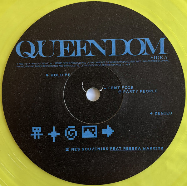 Minuit Machine – Queendom (LP, Transparent Neon Yellow, Synth Religion, 2025) Image 3