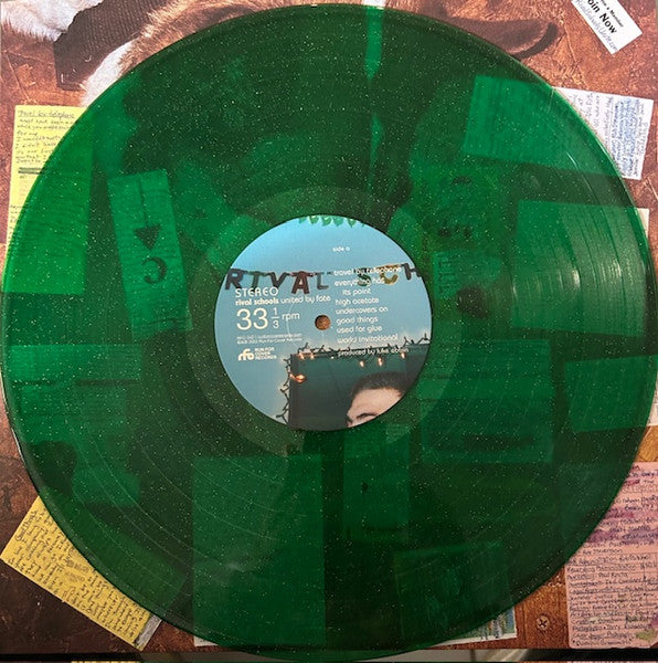 Rival Schools – United By Fate (LP, Green Glitter, Run For Cover Records, 2025) Image 3