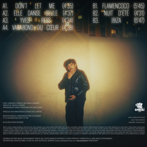 Master Phil – Vagabond Du Coeur (LP, Cracki Records, 2025) Back Cover