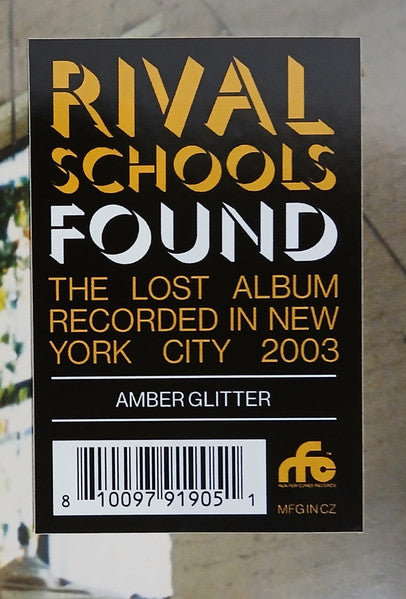 Rival Schools – Found (LP, Amber Glitter, Run For Cover Records) Image 3