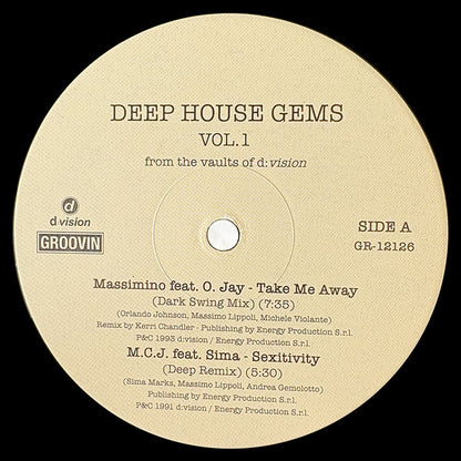 Various – Deep House Gems Vol.1 (From The Vaults Of D:Vision) (12", Groovin Recordings, 2025) Front Cover