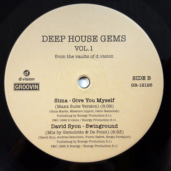Various – Deep House Gems Vol.1 (From The Vaults Of D:Vision) (12", Groovin Recordings, 2025) Back Cover