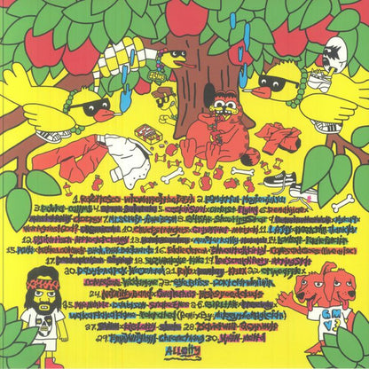 Various – Gangster Music Vol. 3 (LP+LP, Orange+Yellow, All City Records, 2025) Back Cover