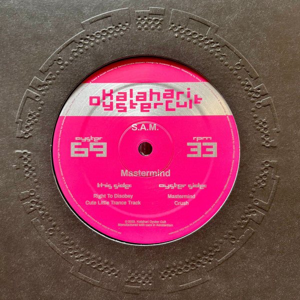 S.A.M. – Mastermind (12", Kalahari Oyster Cult, 2025) Front Cover