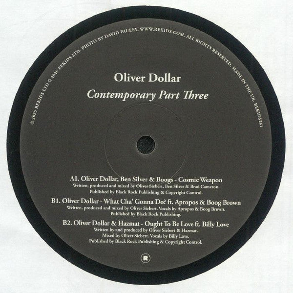Oliver DOLLAR : Contemporary Part Three (12")