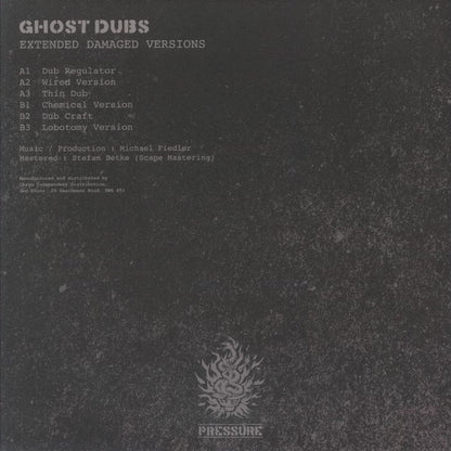 Ghost Dubs – Damaged Versions (12", Pressure, 2025) Back Cover