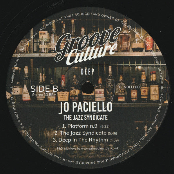 Jo Paciello – The Jazz Syndicate (2x12", Groove Culture Deep, 2025) Image 4
