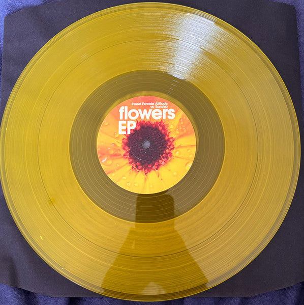 Sweet Female Attitude Sunship – Flowers EP (12", Yellow, Reverb Records, 2025) Front Cover